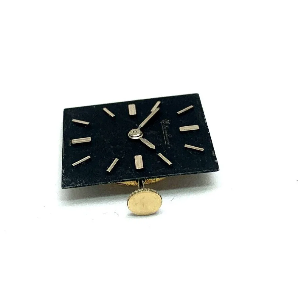 Lucien Piccard Watch Black Dial Swiss Mechanical Movement WORKS FOR REPAIR PARTS